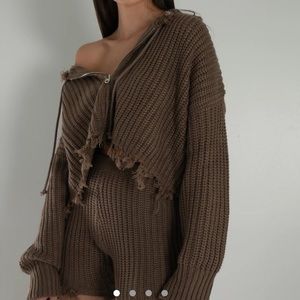 Ruve Braha knit hoodie NWT size one size fits xs-m